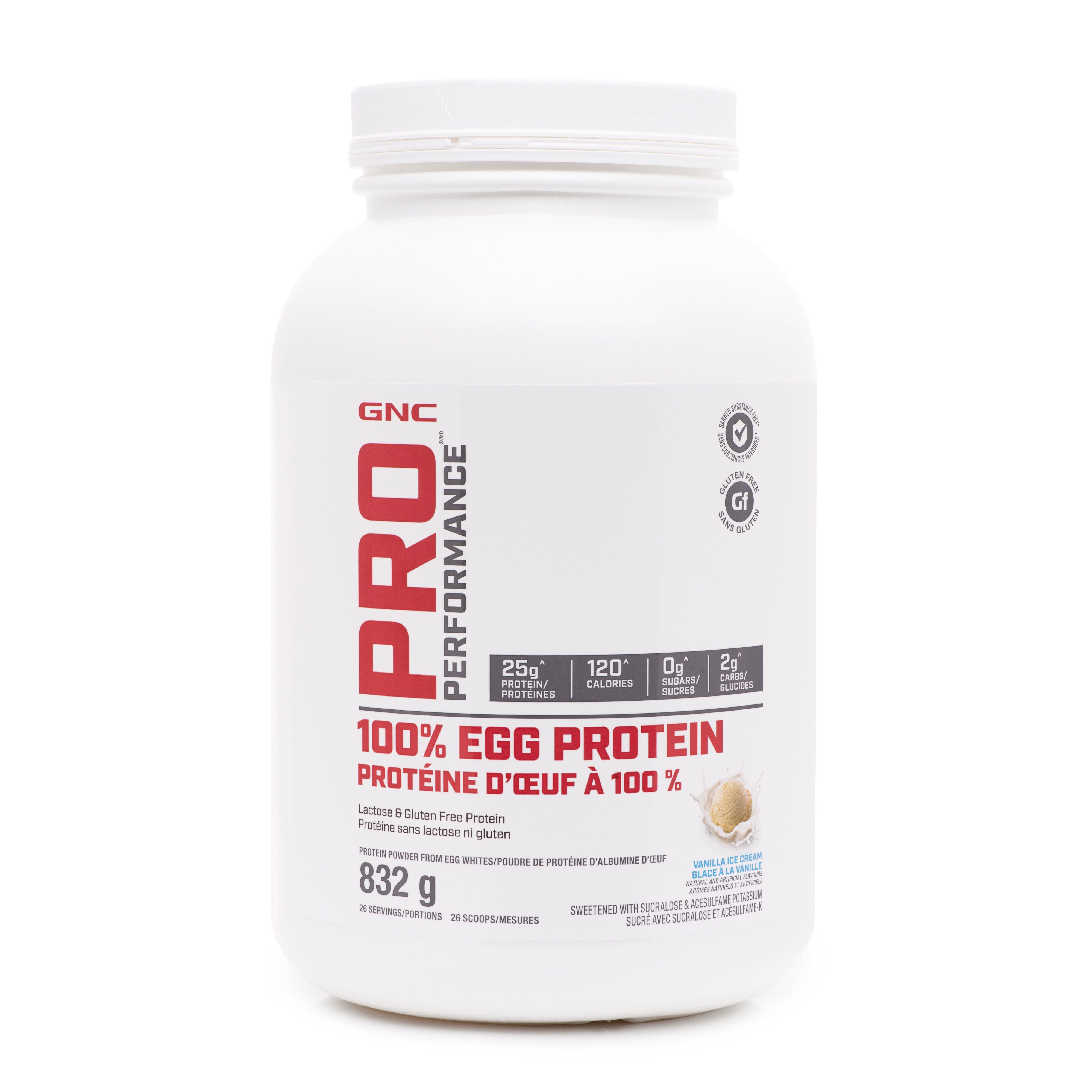 100% Egg Protein - Vanilla Ice Cream Vanilla Ice Cream | GNC